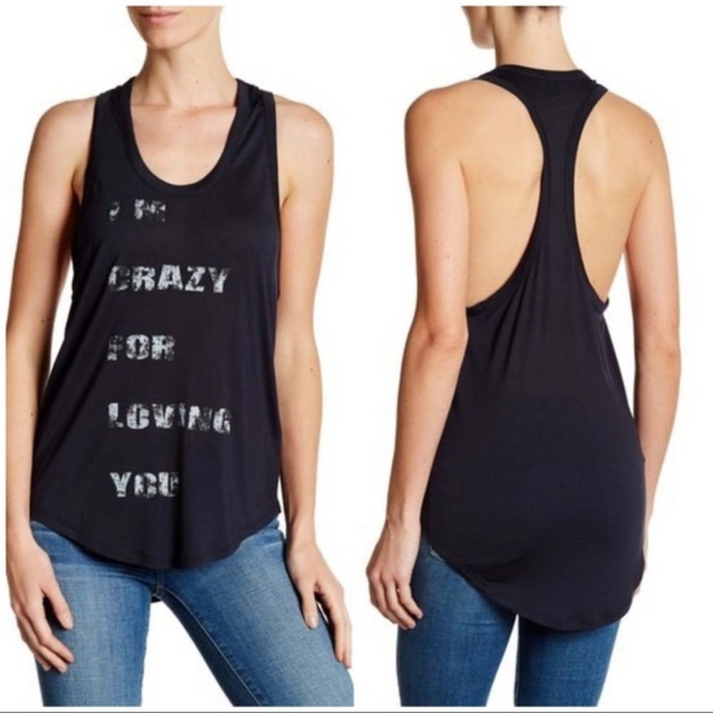I'm Crazy For Loving You Tank * Haute Hippie * Sz M *